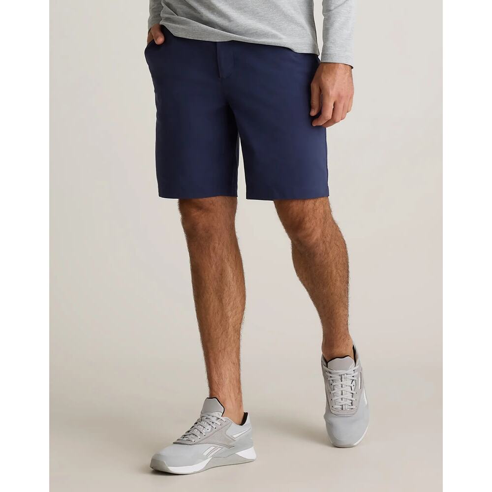 Quince Organic Cotton Coolmax Chino Shorts 9" Navy Blue Men's Size 36